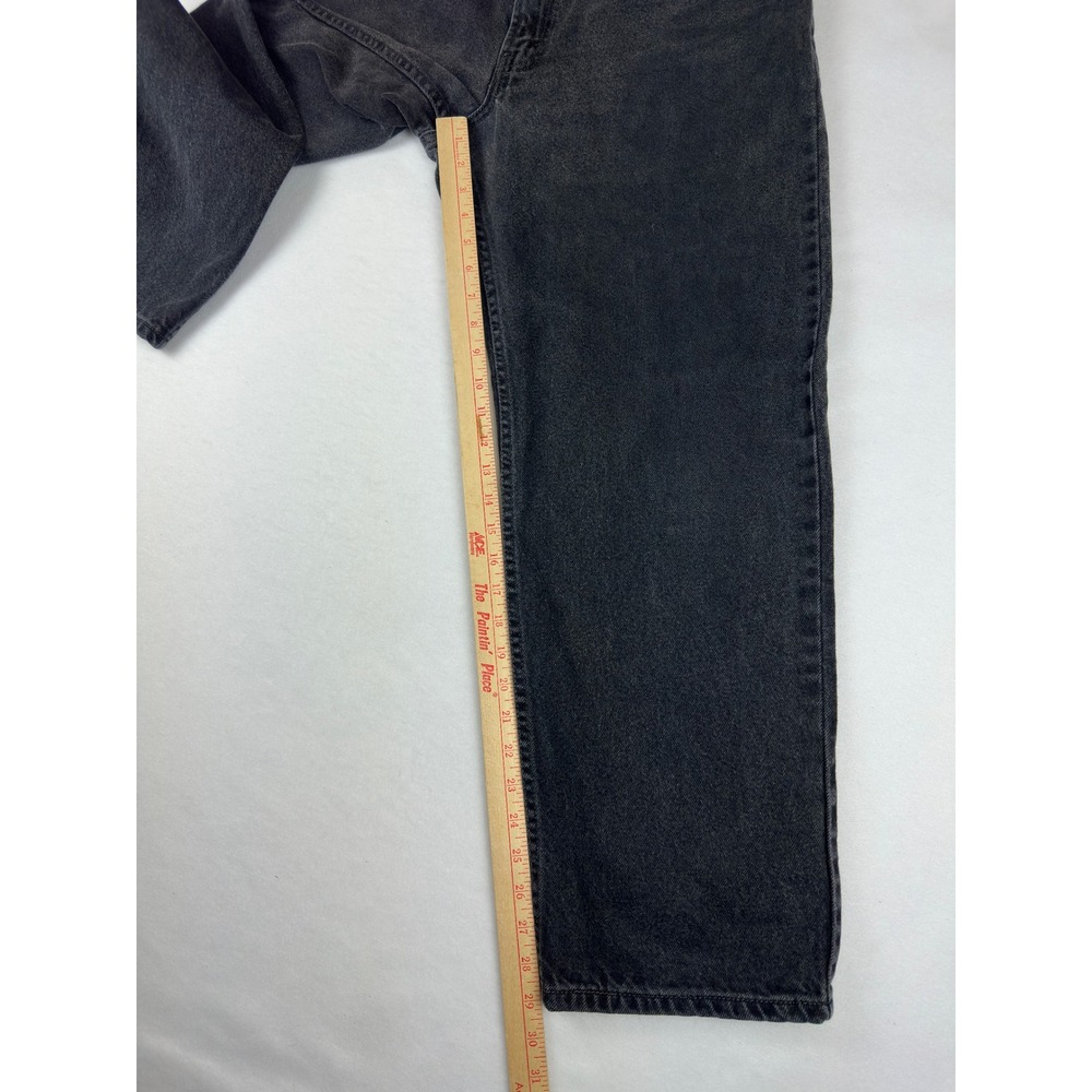 Levis 550 Relaxed Fit Jeans Mens 35x30 Faded Black Denim Straight Leg Pants - Picture 8 of 15